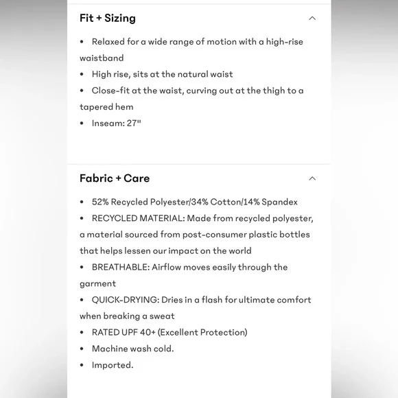 NWOT Athleta Skyline High Rise Barrel leg Pant | Black - Picture 10 of 10